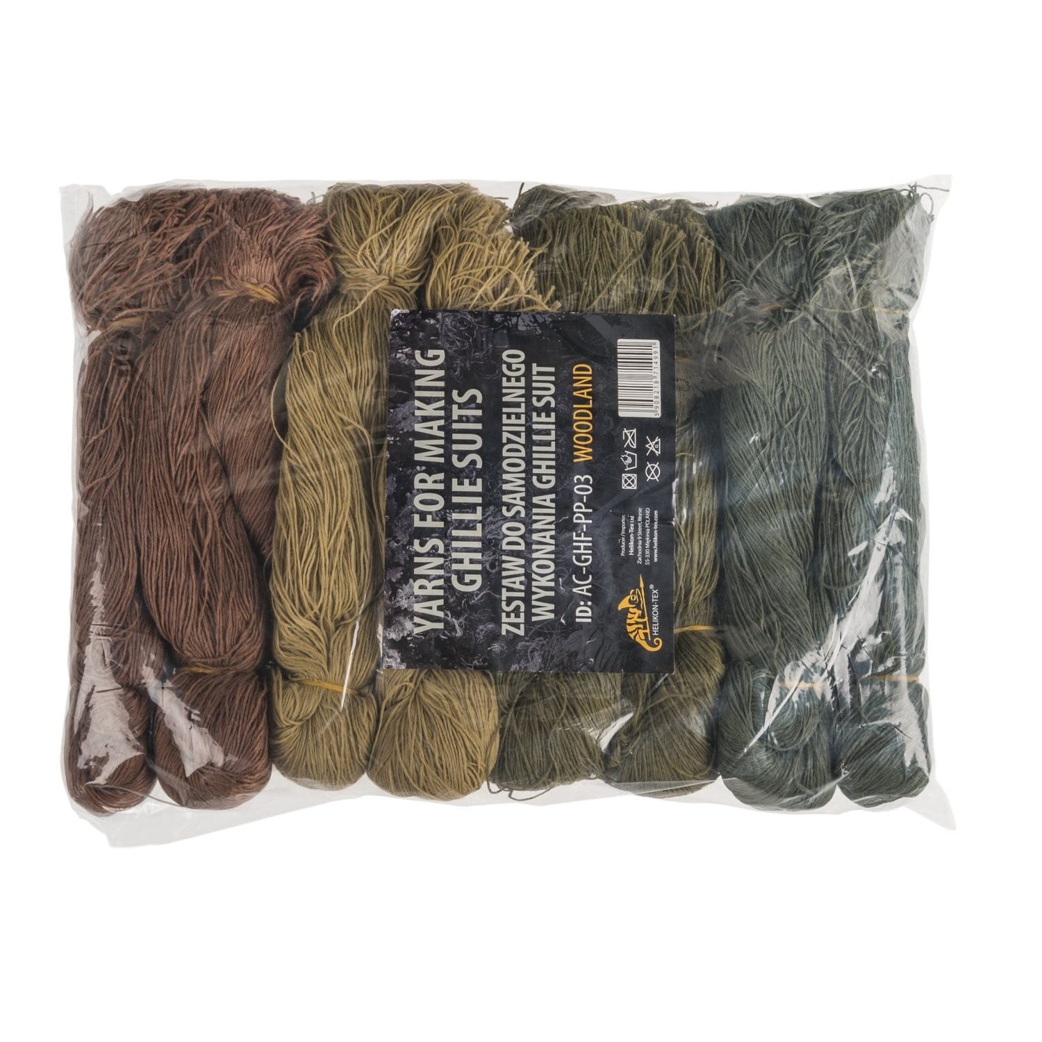 HELIKON GHILLIE FIBER YARNS Camouflage Kit – Woodland OD-A-AC-GHF-PP-03 asgbox.pl HELIKON GHILLIE FIBER YARNS Camouflage Kit – Woodland - obrazek 2