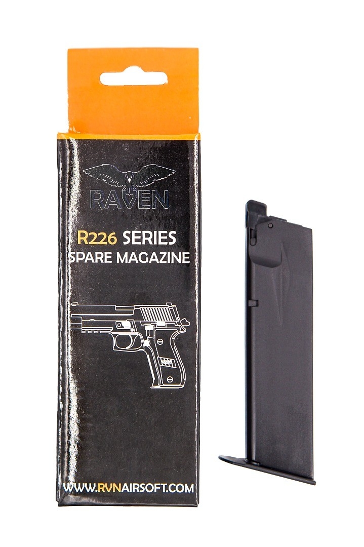 RAVEN Gas Magazine for R226 GBB, 21 BBs - Black OD-A-RAVEN31 asgbox.pl RAVEN Gas Magazine for R226 GBB, 21 BBs - Black - obrazek 2