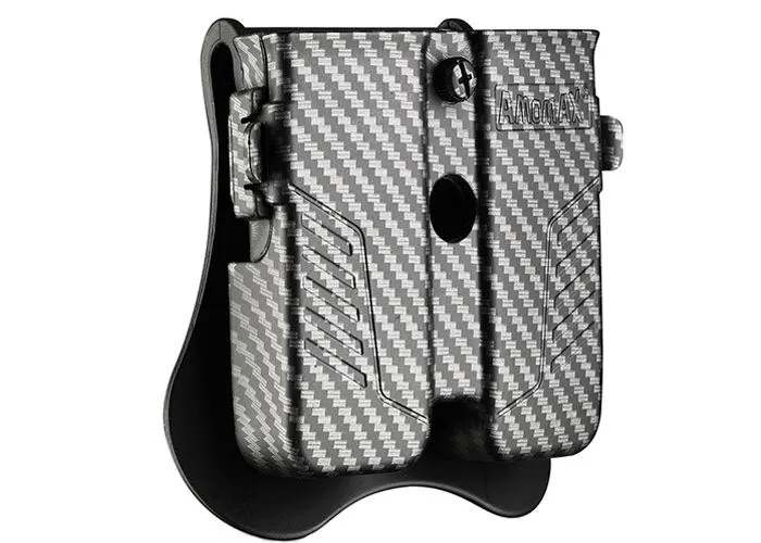 AMOMAX Universal Double Pistol Magazine Pouch - Carbon OD-A-AMX007-CARB asgbox.pl AMOMAX Universal Double Pistol Magazine Pouch - Carbon