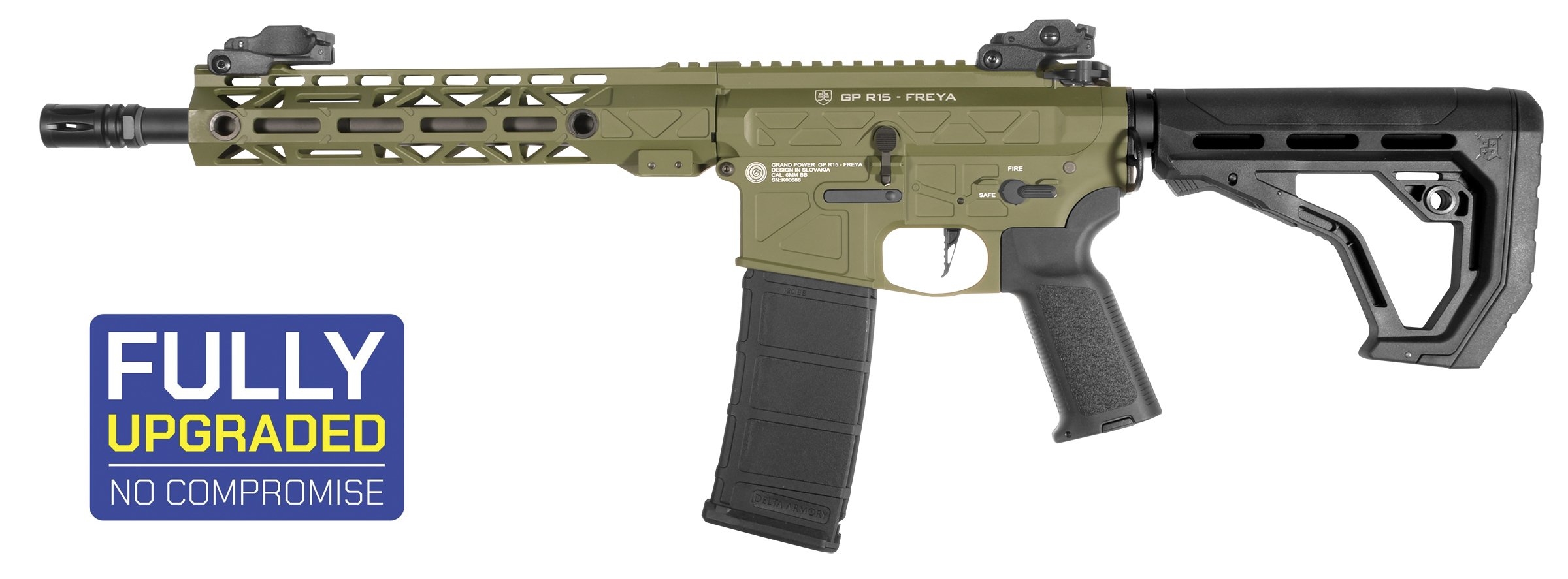 Delta Armory GP FREYA R15 M-LOK 10" Gen2 - Green OD-A-DA031-OD asgbox.pl Delta Armory GP FREYA R15 M-LOK 10" Gen2 - Green