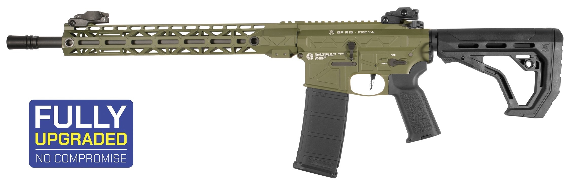 Delta Armory GP FREYA R15 M-LOK 14" Gen2 - Green OD-A-DA032-OD asgbox.pl Delta Armory GP FREYA R15 M-LOK 14" Gen2 - Green