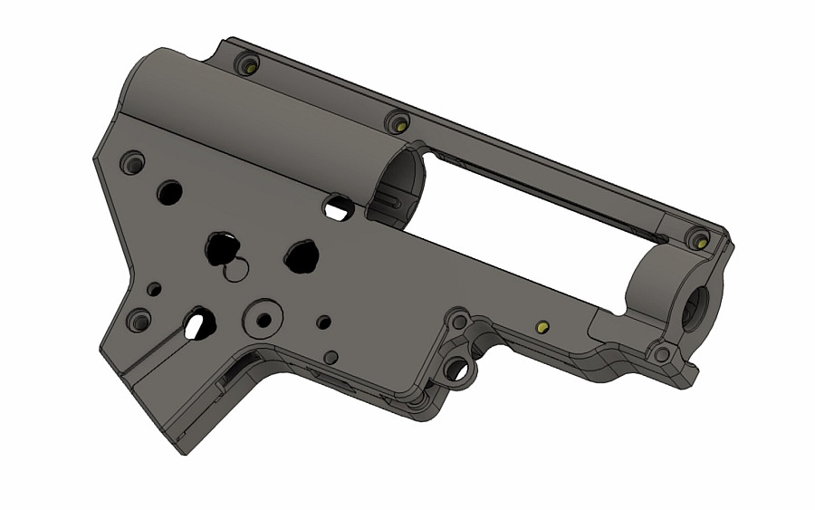 RetroArms CNC Gearbox V2 QSC, 8mm - Black OD-A-6392 asgbox.pl RetroArms CNC Gearbox V2 QSC, 8mm - Black - obrazek 2