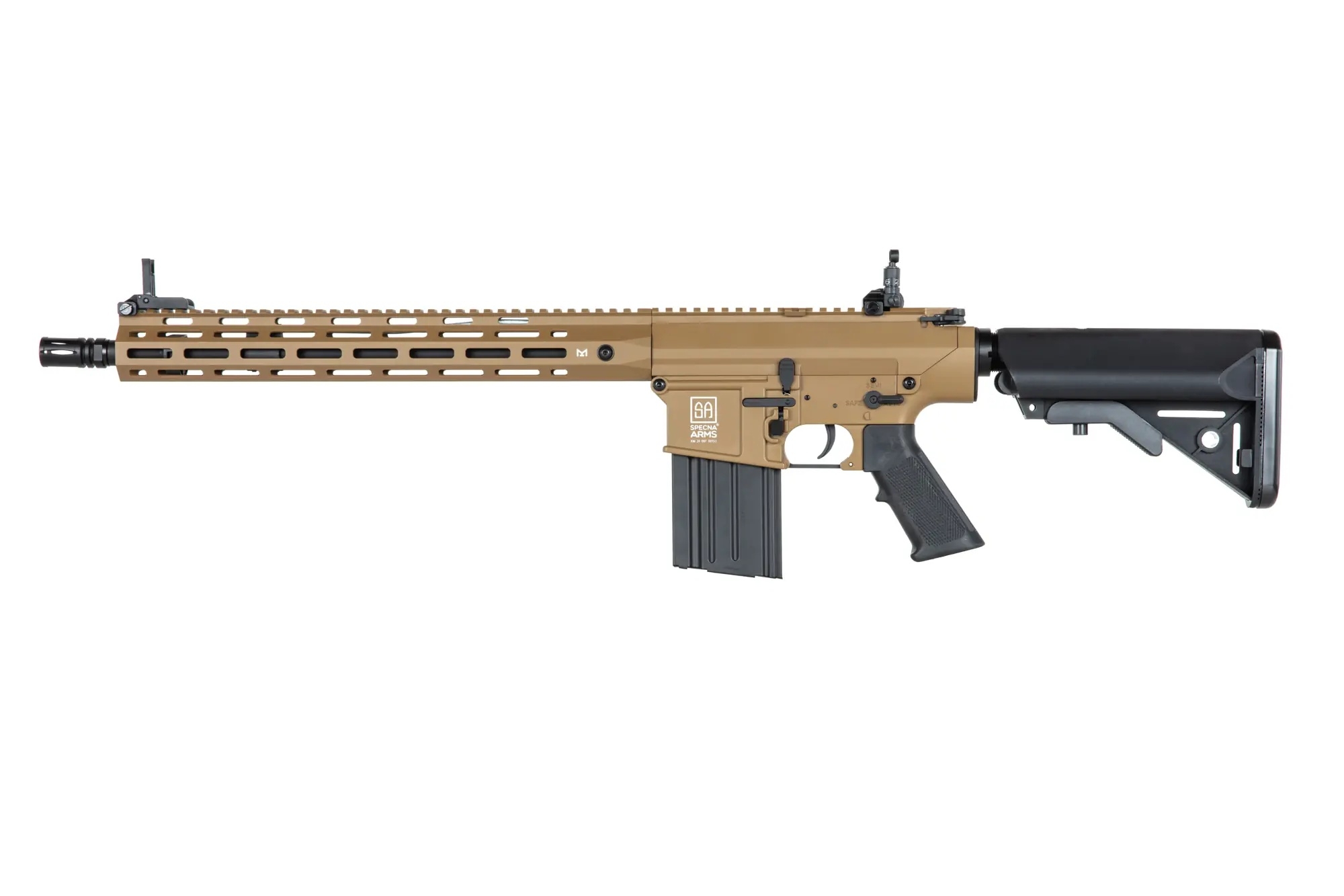 SA SR25 M-LOK (SA-E35 Edge(TM) Kestrel(TM) ETU) - Black / Tan OD-A-SPARMS292-TAN asgbox.pl SA SR25 M-LOK (SA-E35 Edge(TM) Kestrel(TM) ETU) - Black / Tan