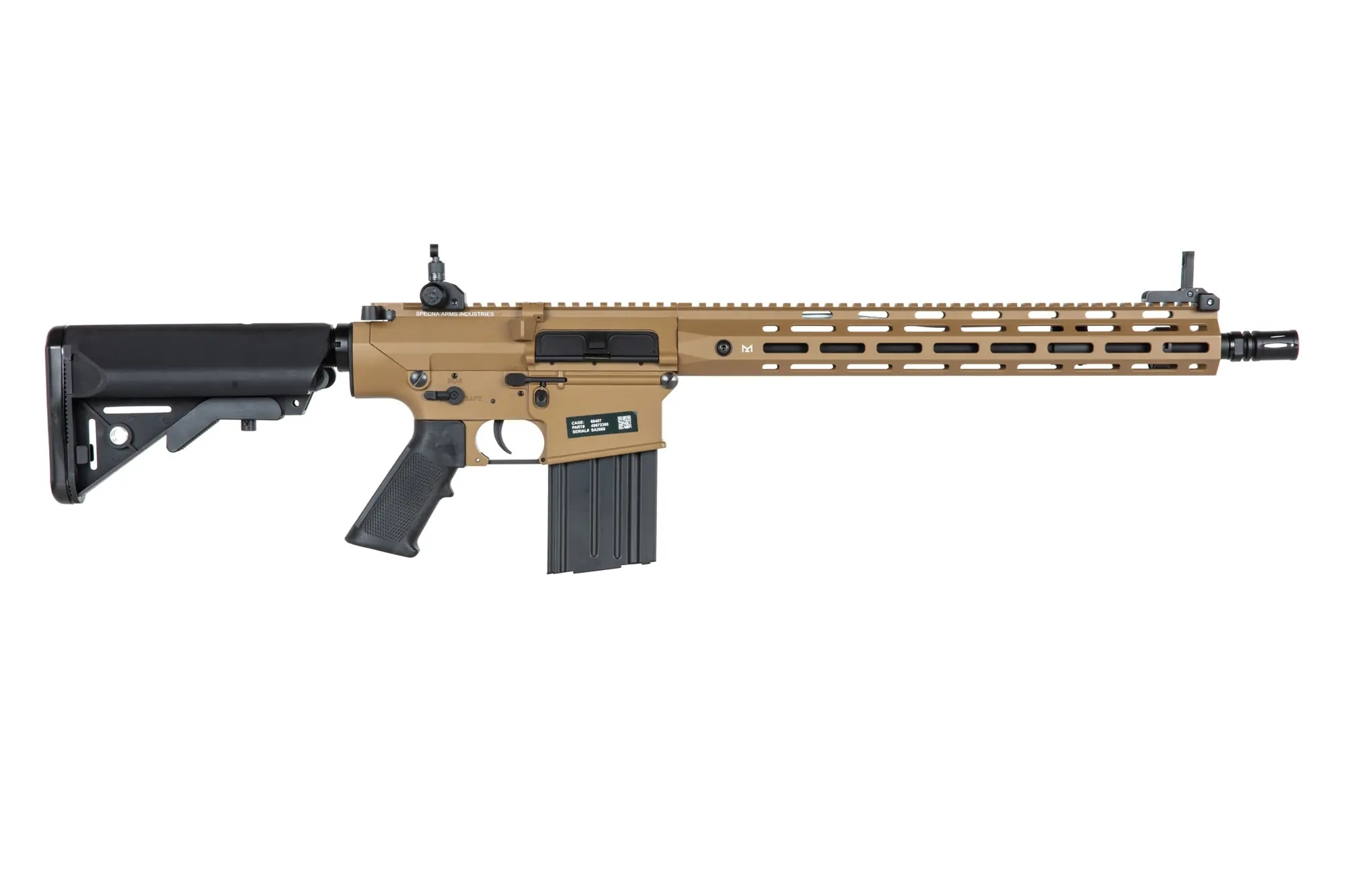 SA SR25 M-LOK (SA-E35 Edge(TM) Kestrel(TM) ETU) - Black / Tan OD-A-SPARMS292-TAN asgbox.pl SA SR25 M-LOK (SA-E35 Edge(TM) Kestrel(TM) ETU) - Black / Tan - obrazek 4