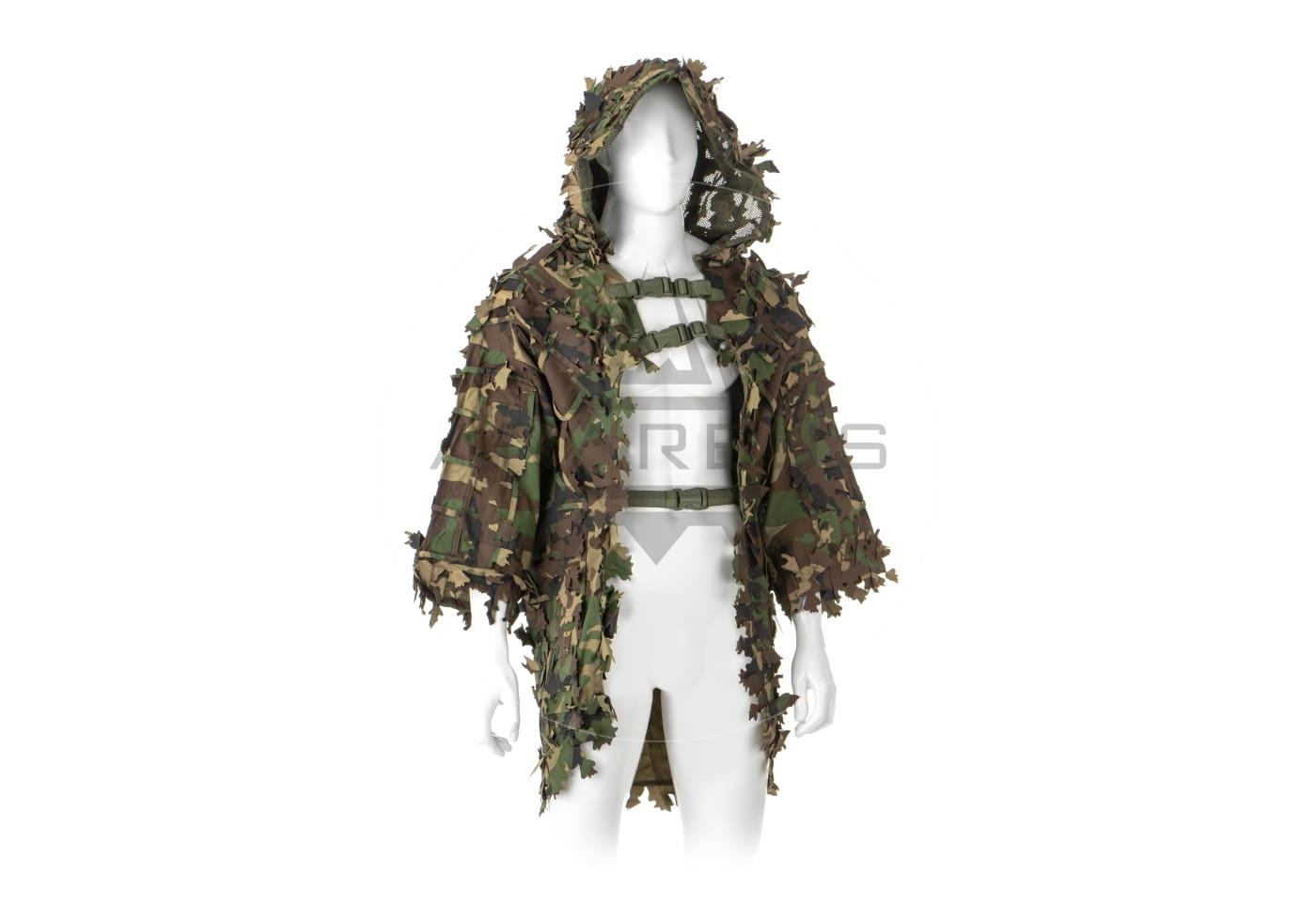 Invader Gear Ghillie Base Leaf Camouflage Suit - Woodland OD-A-INVDG19-WD asgbox.pl Invader Gear Ghillie Base Leaf Camouflage Suit - Woodland - obrazek 2