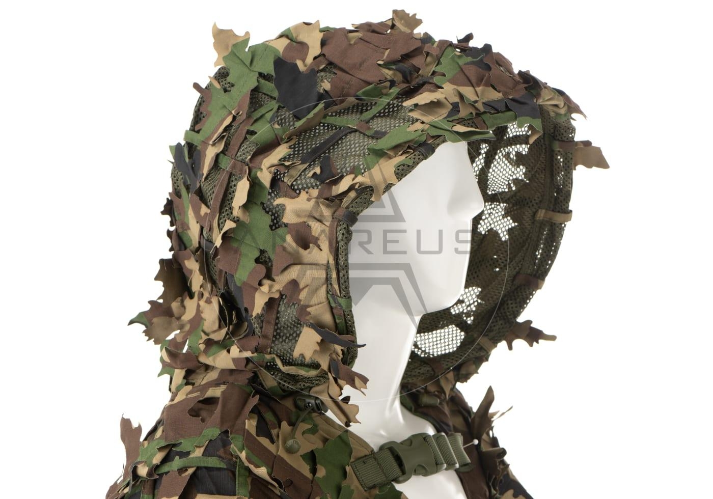 Invader Gear Ghillie Base Leaf Camouflage Suit - Woodland OD-A-INVDG19-WD asgbox.pl Invader Gear Ghillie Base Leaf Camouflage Suit - Woodland - obrazek 3