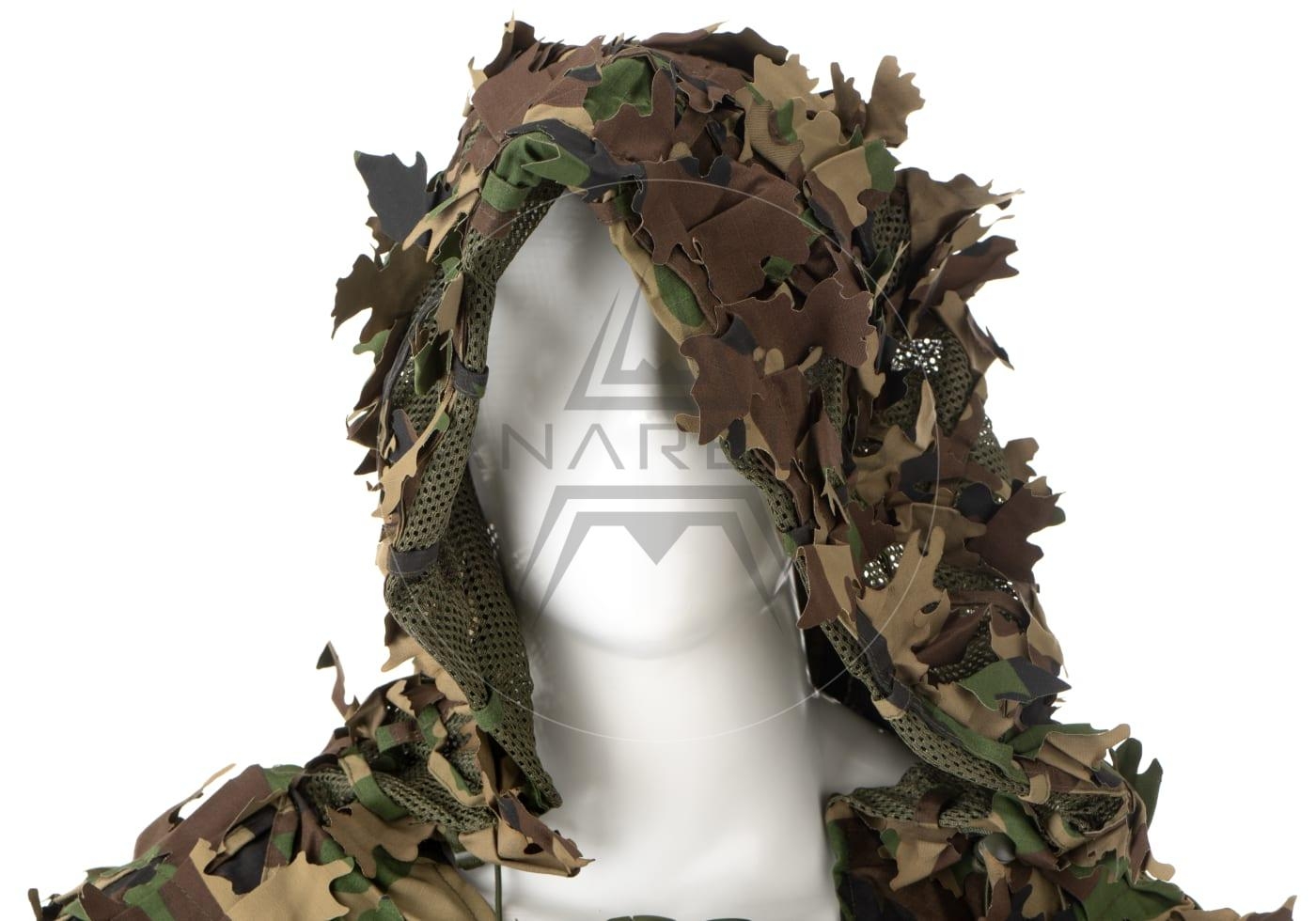 Invader Gear Ghillie Base Leaf Camouflage Suit - Woodland OD-A-INVDG19-WD asgbox.pl Invader Gear Ghillie Base Leaf Camouflage Suit - Woodland - obrazek 4