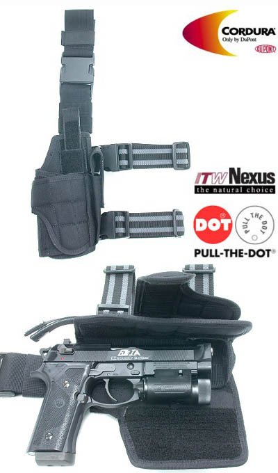 GUARDER Universal Leg Holster TORNADO, Left-Handed - Black OD-A-GUARD480 asgbox.pl GUARDER Universal Leg Holster TORNADO, Left-Handed - Black