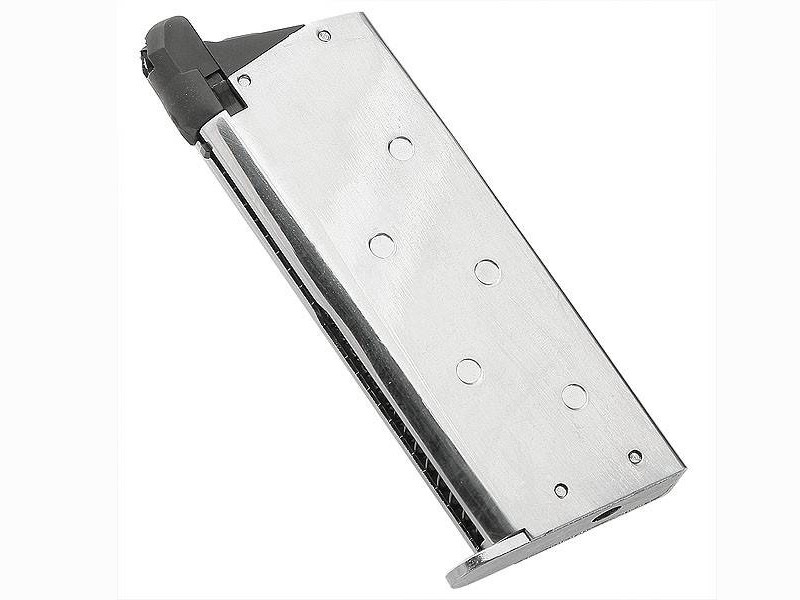 TM magazine for Marui DETONICS .45 GBB, 18 BBs - Silver OD-A-PM10025 asgbox.pl TM magazine for Marui DETONICS .45 GBB, 18 BBs - Silver