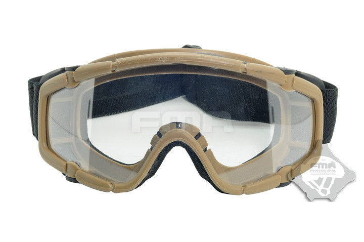 FMA SI Tactical Ballistic Goggle (2 Visors) - Tan OD-A-TB422 asgbox.pl FMA SI Tactical Ballistic Goggle (2 Visors) - Tan