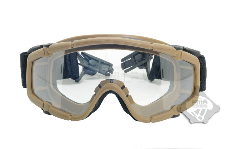 FMA SI Tactical Ballistic Goggle (2 Visors), Helmet Mount - Tan OD-A-TB424 asgbox.pl FMA SI Tactical Ballistic Goggle (2 Visors), Helmet Mount - Tan