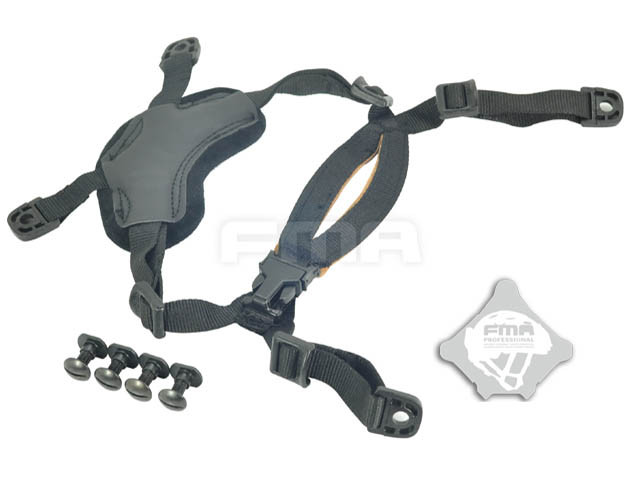 FMA Universal Helmet Suspension / Strap, X type - Black OD-A-TB956-BK asgbox.pl FMA Universal Helmet Suspension / Strap, X type - Black