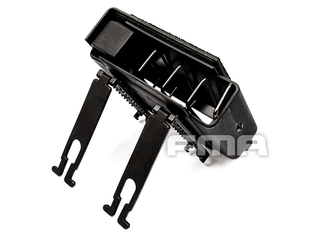 FMA Automatically Jacketed MOLLE Pistol Pouch for 4 Magazines - Black OD-A-TB1205-BK asgbox.pl FMA Automatically Jacketed MOLLE Pistol Pouch for 4 Magazines - Black - obrazek 2