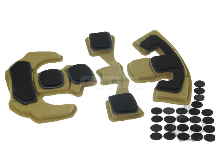 FMA Set of Foam Pads for EXFIL Helmets - Coyote/Black OD-A-TB1023 asgbox.pl FMA Set of Foam Pads for EXFIL Helmets - Coyote/Black