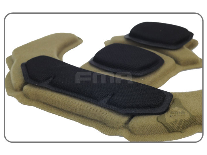 FMA Set of Foam Pads for EXFIL Helmets - Coyote/Black OD-A-TB1023 asgbox.pl FMA Set of Foam Pads for EXFIL Helmets - Coyote/Black - obrazek 2