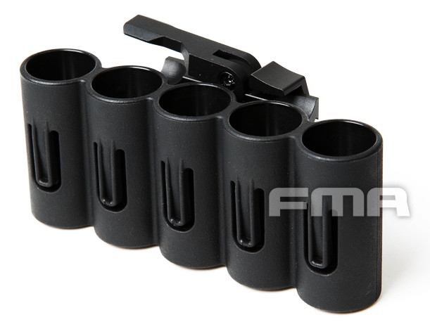 FMA QD RIS SH-5 Holder for 5 Shotgun Shells - Black OD-A-TB1122 asgbox.pl FMA QD RIS SH-5 Holder for 5 Shotgun Shells - Black