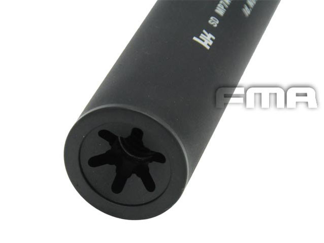 FMA MP7 Silencer 38x220mm with Flash Hider, 12 plus mm (CW) - Black OD-A-TB204 asgbox.pl FMA MP7 Silencer 38x220mm with Flash Hider, 12 plus mm (CW) - Black - obrazek 3