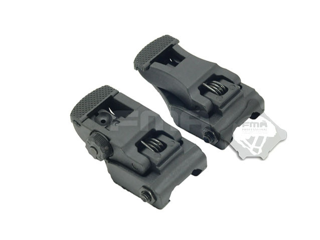 FMA 71L Folding Polymer Sights - Black OD-A-TB276 asgbox.pl FMA 71L Folding Polymer Sights - Black - obrazek 2