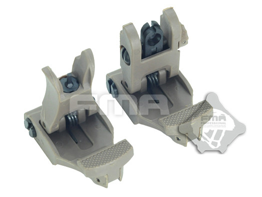 FMA 71L Folding Polymer Sights - Tan OD-A-TB277 asgbox.pl FMA 71L Folding Polymer Sights - Tan