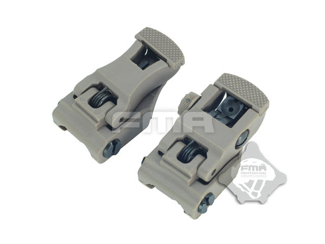 FMA 71L Folding Polymer Sights - Tan OD-A-TB277 asgbox.pl FMA 71L Folding Polymer Sights - Tan - obrazek 3