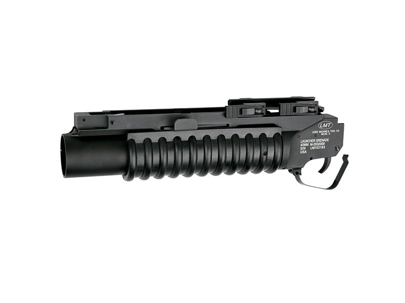 ASG LMT M203 Short Grenade Launcher for 40mm Grenades, QD Mount - Black OD-A-ASG135 asgbox.pl ASG LMT M203 Short Grenade Launcher for 40mm Grenades, QD Mount - Black