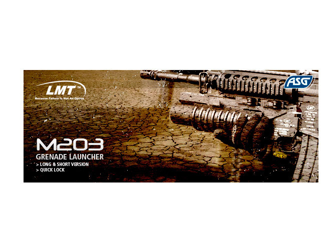 ASG LMT M203 Short Grenade Launcher for 40mm Grenades, QD Mount - Black OD-A-ASG135 asgbox.pl ASG LMT M203 Short Grenade Launcher for 40mm Grenades, QD Mount - Black - obrazek 2