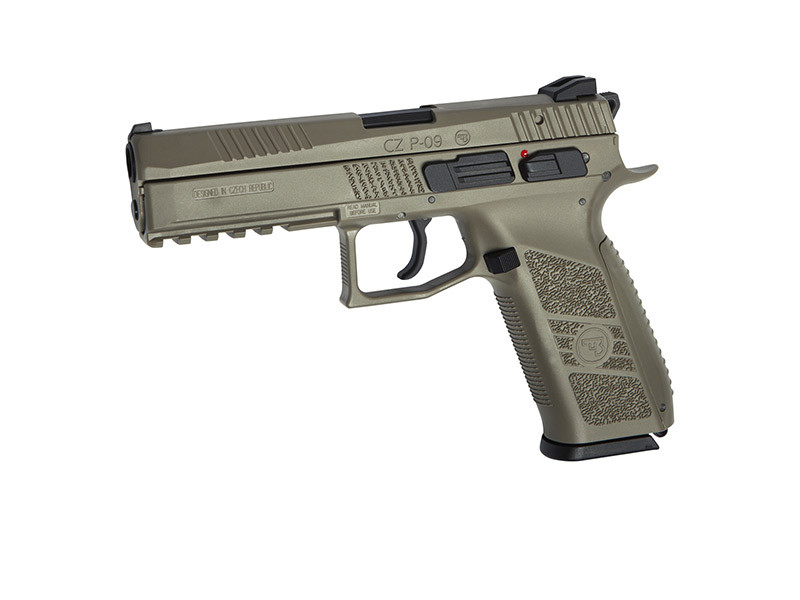 ASG CZ P-09 GBB Pistol - Tan OD-A-ASG141 asgbox.pl ASG CZ P-09 GBB Pistol - Tan