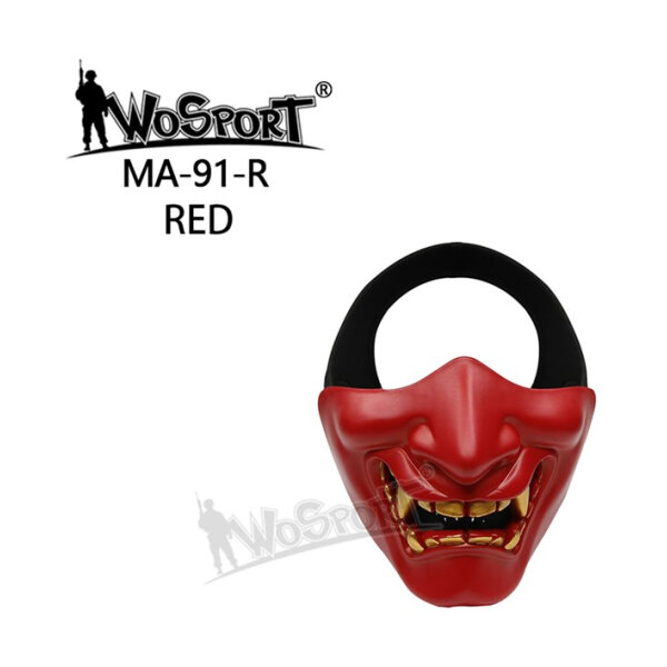 WST PRAJNA SAMURAI Protective Mask – Red
