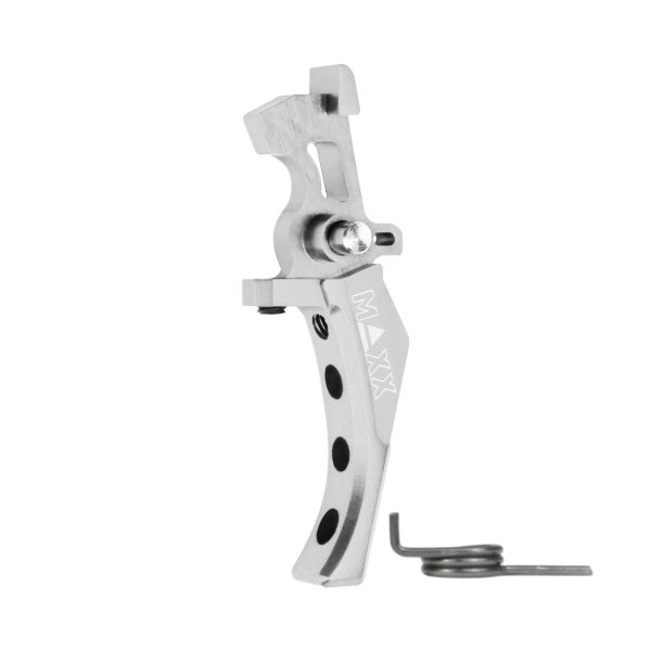 CNC Aluminum Advanced Speed Trigger (Style D) (Silver) for M16 AEG Series