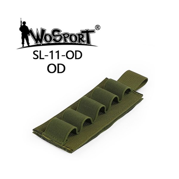 WST VELCRO 5-Round Shotgun Shell Holder – Green