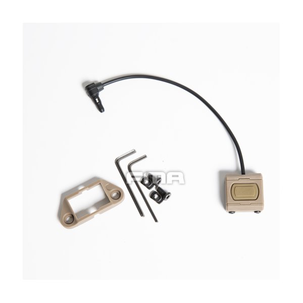 FMA Modlite PEQ Single Switch ModButton Lite, Laser Plug - Tan