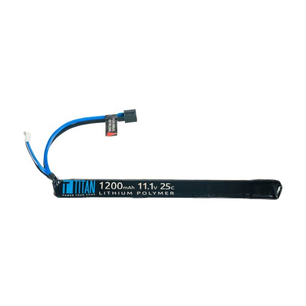 TITAN Li-Pol Battery 11.1V / 1200mAh, 25C (T-Dean) – Stick (190 mm)