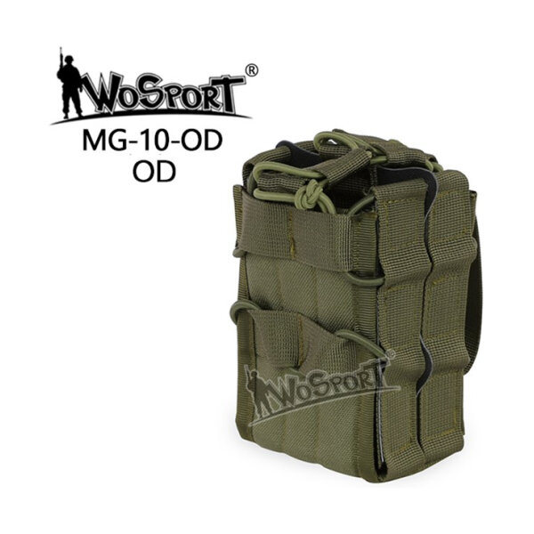 WST MOLLE DOUBLE BAG Pouch for 2 Rifle Magazines – Green
