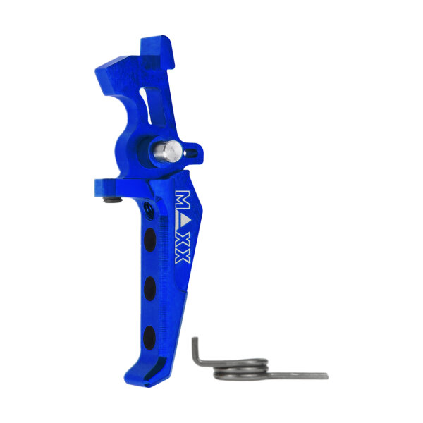 CNC Aluminum Advanced Speed Trigger (Style E) (Blue) for M16 AEG Series