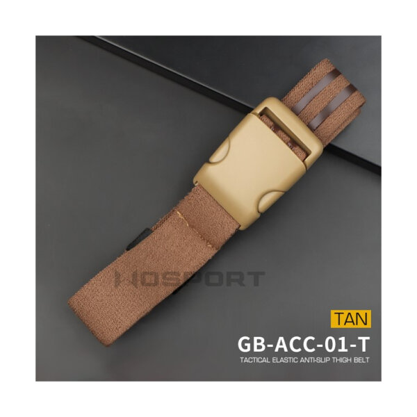 WST Tactical Elastic Anti-Slip Thigh Belt – Tan