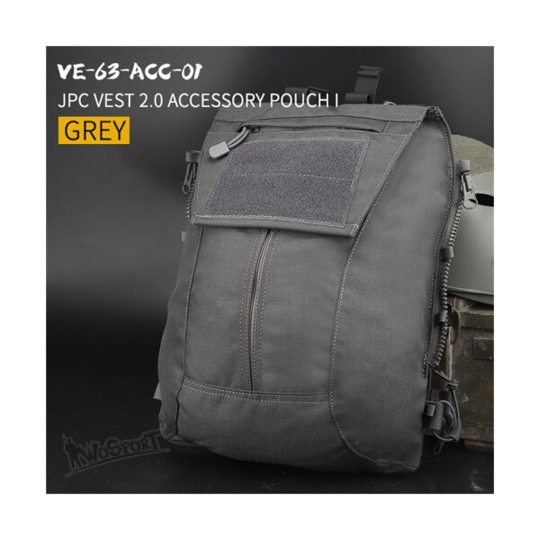 WST JPC 2.0 Zipper Back Panel TYPE 1 – Grey
