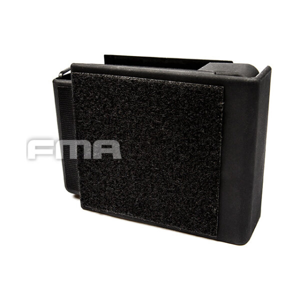 FMA Automatically Jacketed MOLLE Pistol Pouch for 4 Magazines - Black