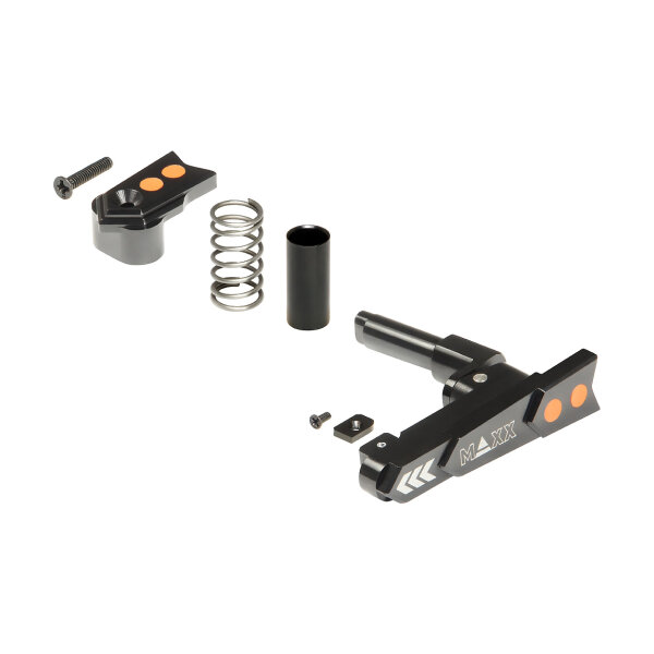CNC Aluminum Advanced Magazine Release Style A for M4/M16 - Black