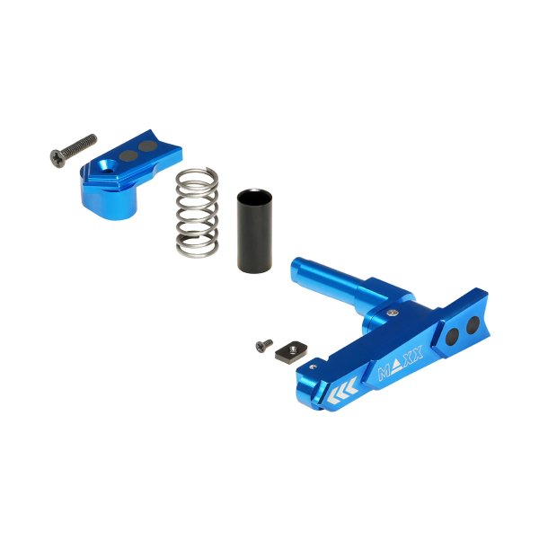 CNC Aluminum Advanced Magazine Release Style A for M4/M16 - Blue
