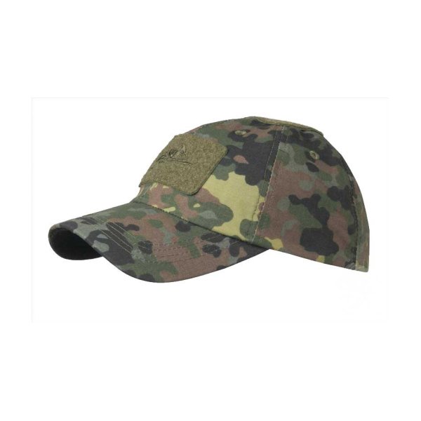 HELIKON Baseball Cap with Velcro Adjustment, Ripstop - Flecktarn