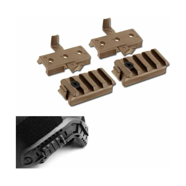 FMA RIS Rail and WING-LOC Adapter for OPS FAST / MICH Helmet - Tan