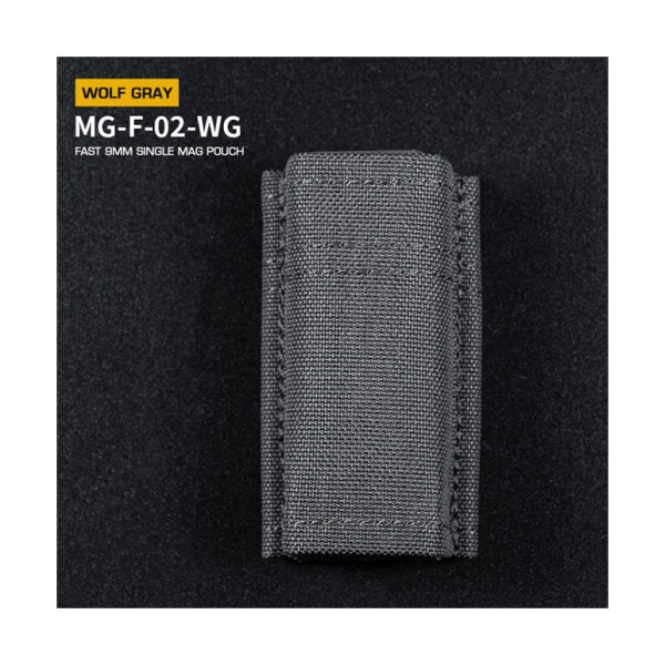 WST FAST Type 9mm Pistol Magazine MOLLE Pouch – Grey