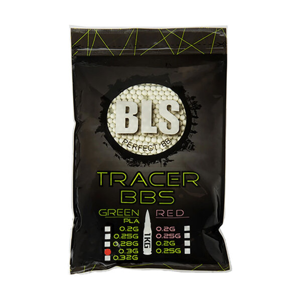 BLS BIO TRACER Airsoft Pellets 0.30g, 3300 BBs (Bag) - Green