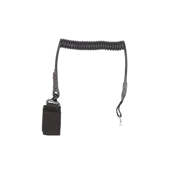 ASG Pistol Retention Lanyard with Carabiner - Black