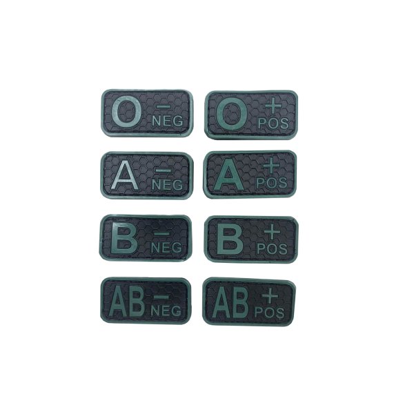Blood patch B POS - TYPE C - black/green