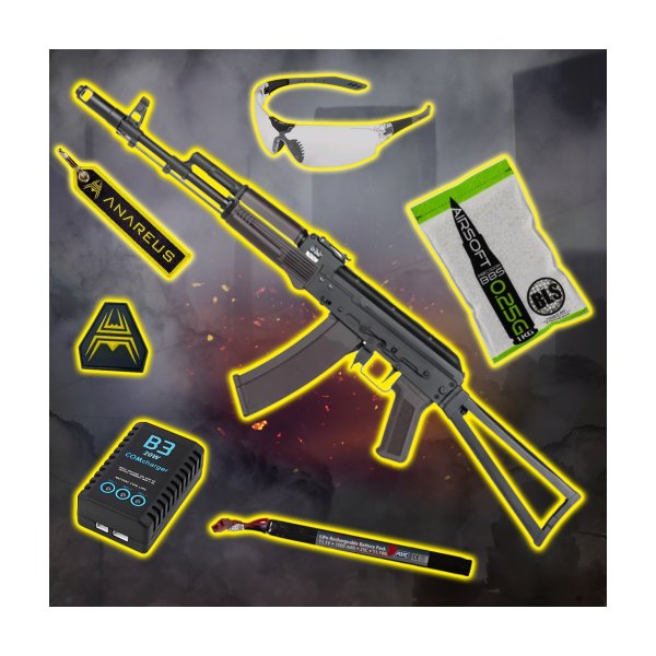 STARTER PACK Set SA AK-74S Gen2 (SA-J74 CORE(TM) HAL ETU(TM)) – Black / Plum