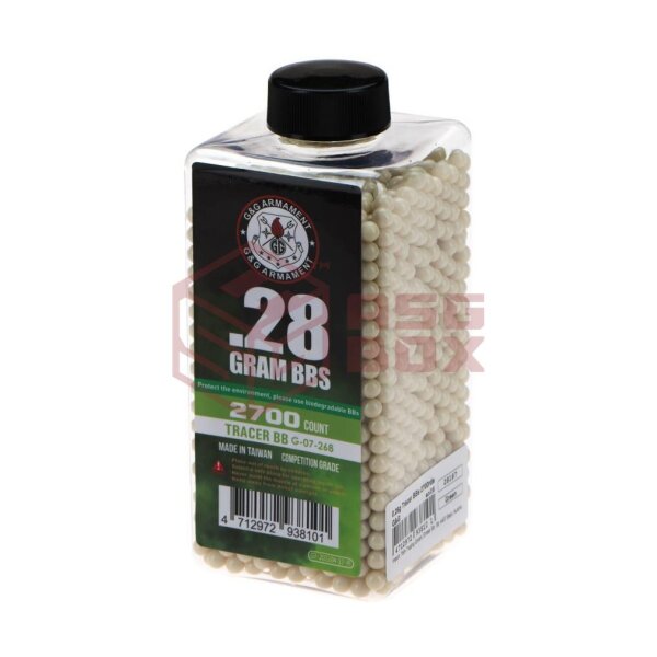 0.28g Tracer BBs 2700rds Green