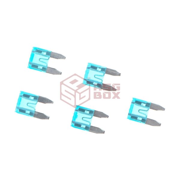 Nimrod Mini Type Fuse 15A 5pcs Blue