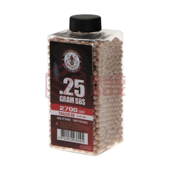 0.25g Tracer BBs 2700rds Red