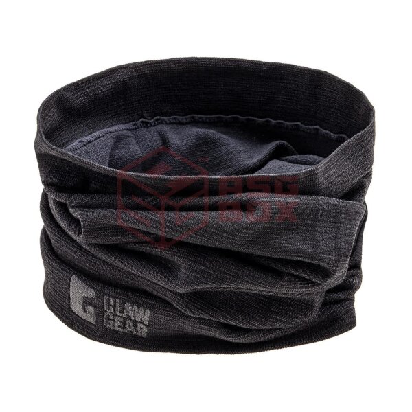 Clawgear Merino Seamless Neck Gaiter Long Black One Size